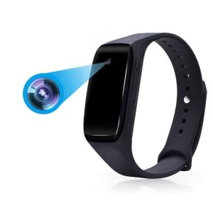 Wrist Band Camera Full HD 1080p Wearable Security Mini Recorder HD Video and Audio Recording Wristband Invisible Lens, Support 32 GB SD Card (not Included) Cam for Home/Office/Meeting