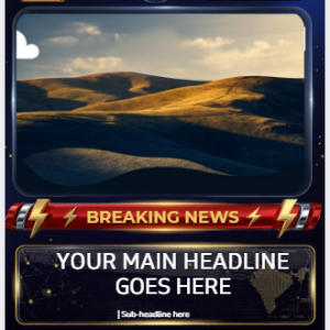 PREMIUM NEWS REEL CANVA TEMPLAT