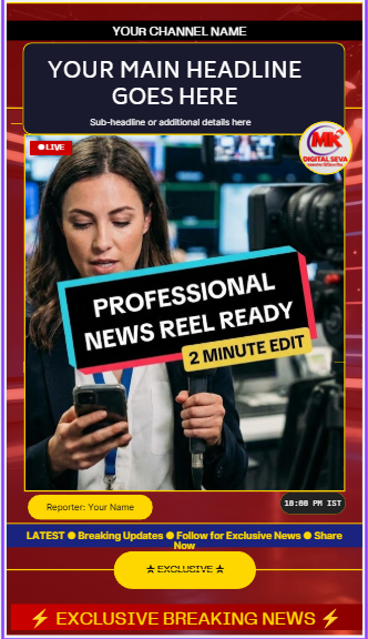 PREMIUM NEWS REEL CANVA TEMPLAT - Image 4