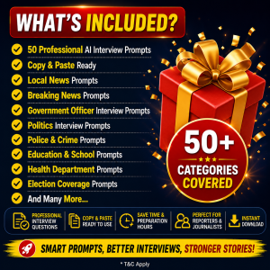 50 Premium AI Interview Prompts for Reporters